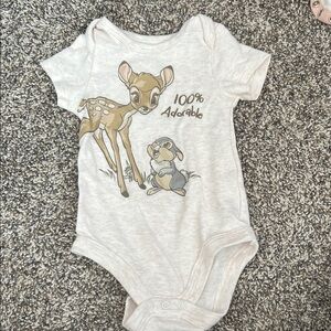 Disney Bambi and Thumper Bodysuit - Cream